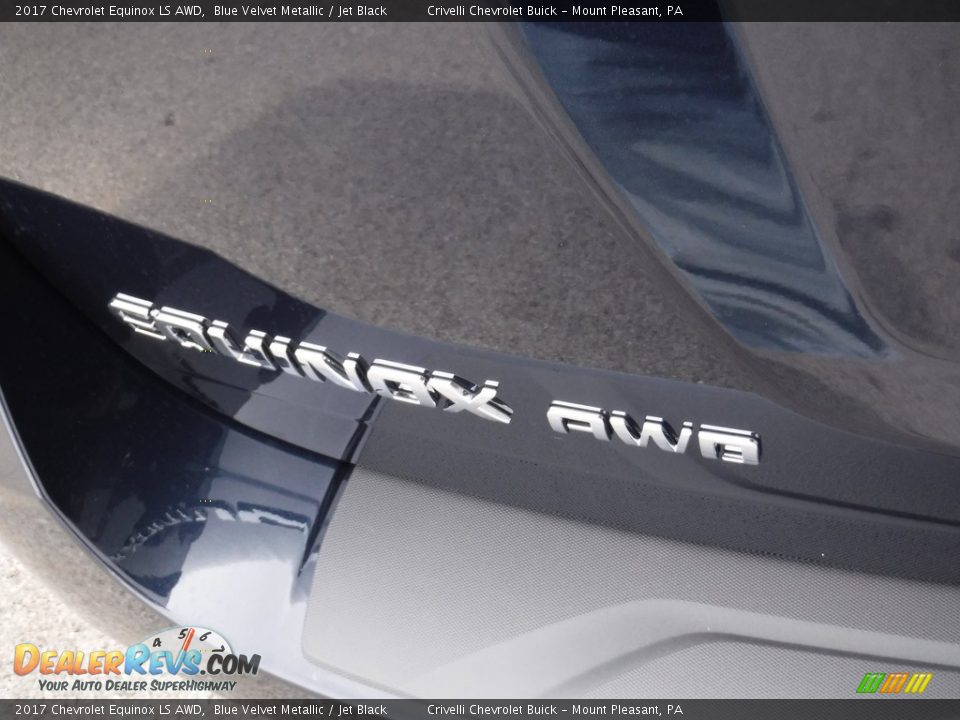 2017 Chevrolet Equinox LS AWD Blue Velvet Metallic / Jet Black Photo #7