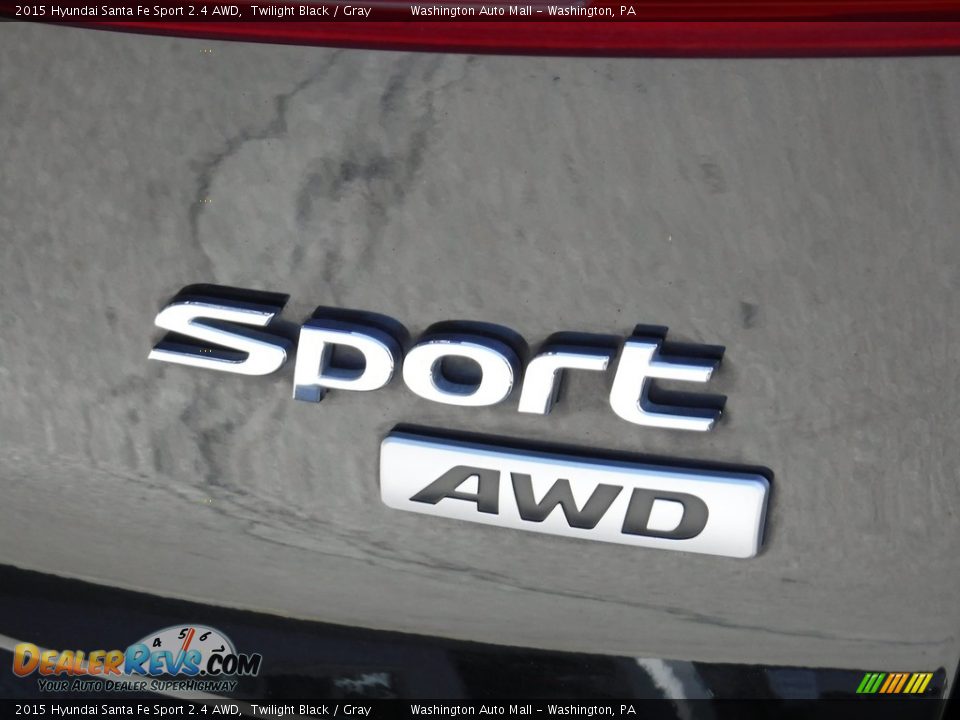 2015 Hyundai Santa Fe Sport 2.4 AWD Twilight Black / Gray Photo #10