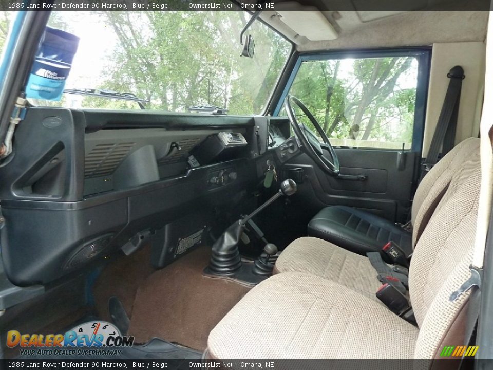 Beige Interior - 1986 Land Rover Defender 90 Hardtop Photo #6