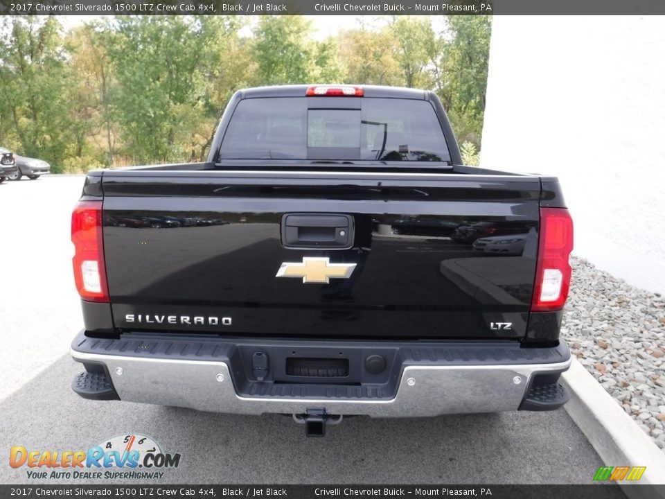2017 Chevrolet Silverado 1500 LTZ Crew Cab 4x4 Black / Jet Black Photo #8