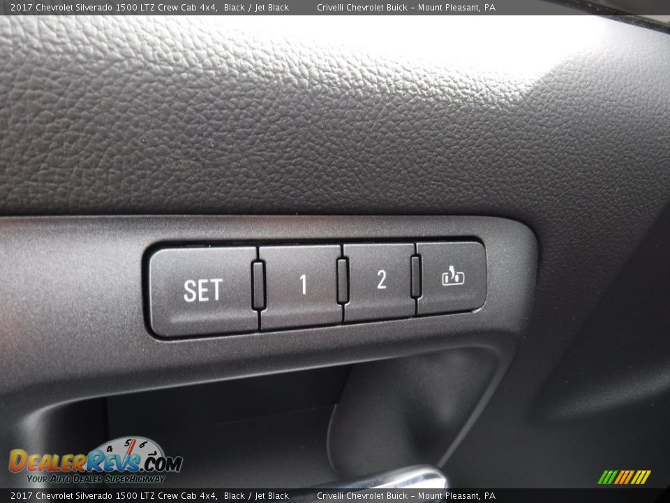2017 Chevrolet Silverado 1500 LTZ Crew Cab 4x4 Black / Jet Black Photo #13