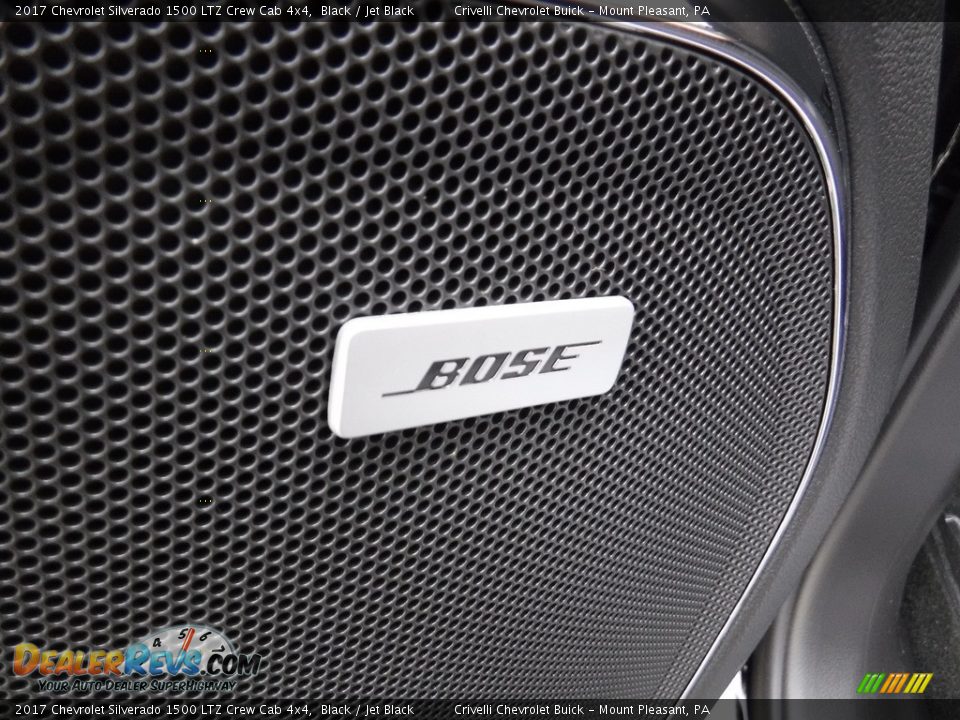 2017 Chevrolet Silverado 1500 LTZ Crew Cab 4x4 Black / Jet Black Photo #14