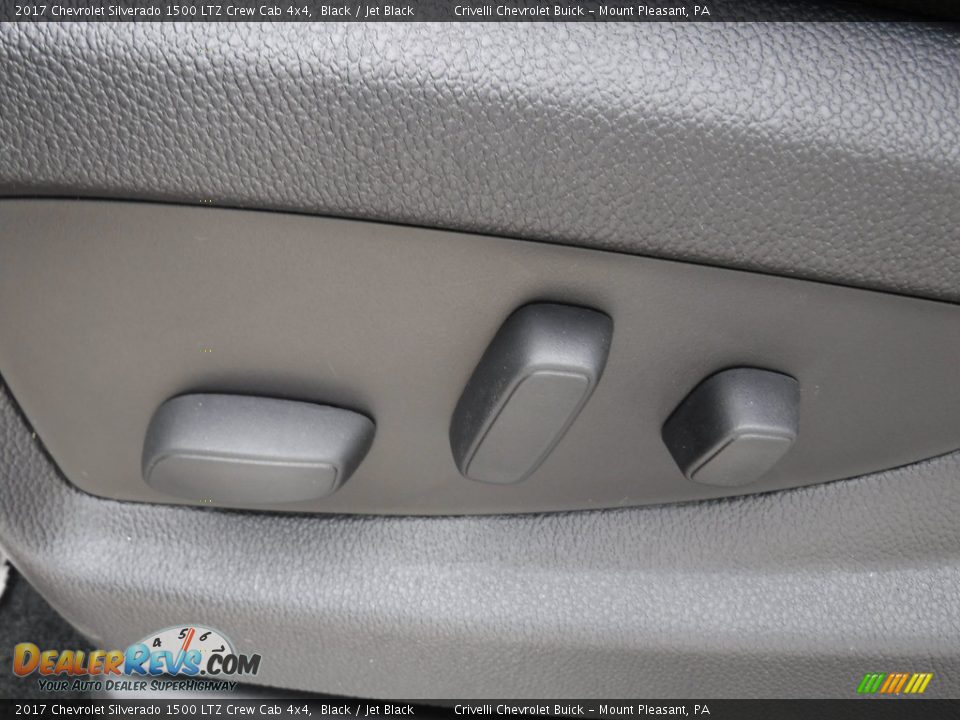 2017 Chevrolet Silverado 1500 LTZ Crew Cab 4x4 Black / Jet Black Photo #16