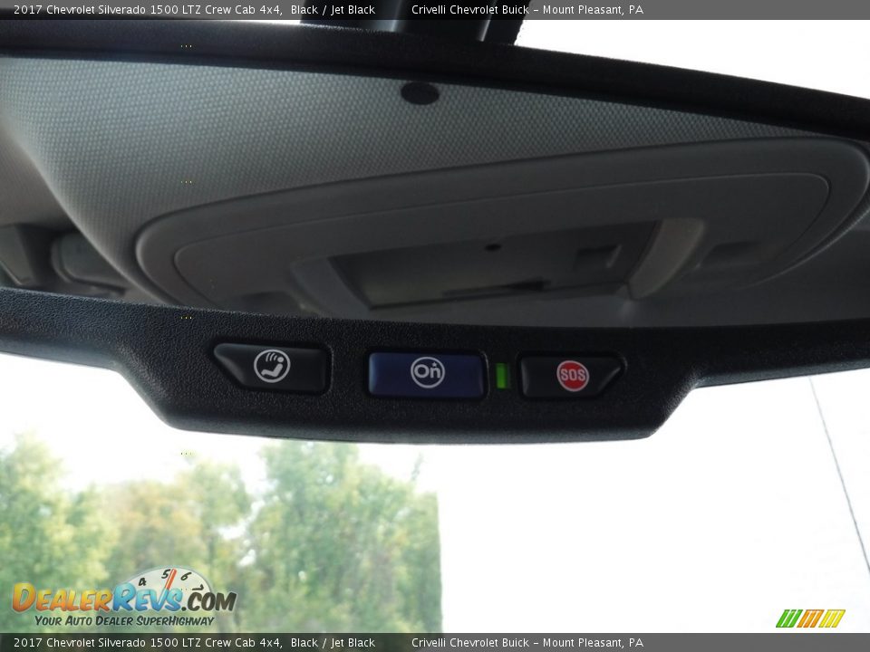 2017 Chevrolet Silverado 1500 LTZ Crew Cab 4x4 Black / Jet Black Photo #21