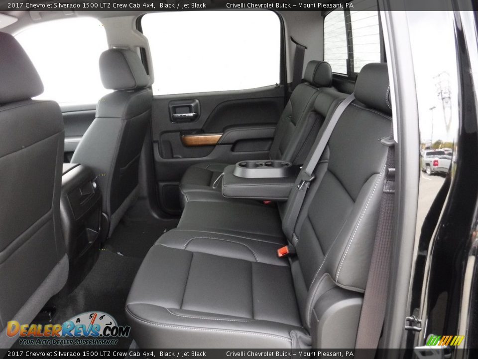 Rear Seat of 2017 Chevrolet Silverado 1500 LTZ Crew Cab 4x4 Photo #25