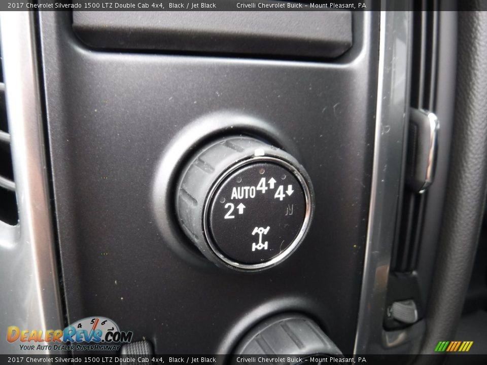 2017 Chevrolet Silverado 1500 LTZ Double Cab 4x4 Black / Jet Black Photo #10