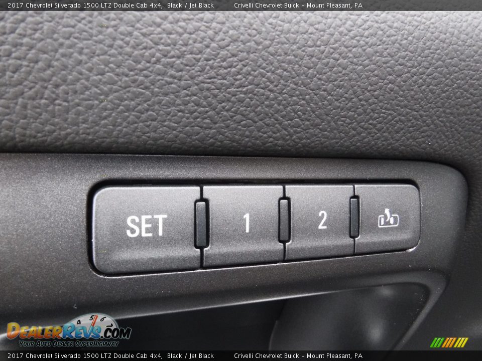 2017 Chevrolet Silverado 1500 LTZ Double Cab 4x4 Black / Jet Black Photo #12