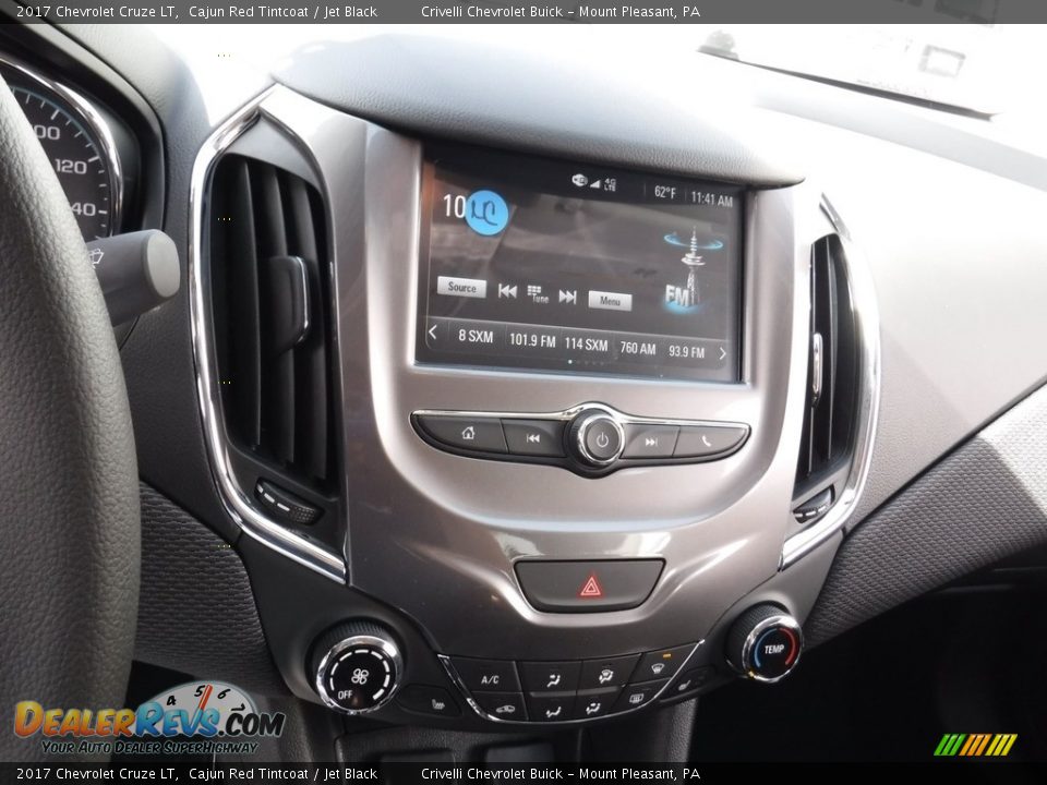 2017 Chevrolet Cruze LT Cajun Red Tintcoat / Jet Black Photo #13
