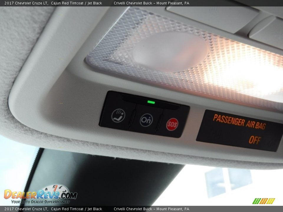 2017 Chevrolet Cruze LT Cajun Red Tintcoat / Jet Black Photo #15