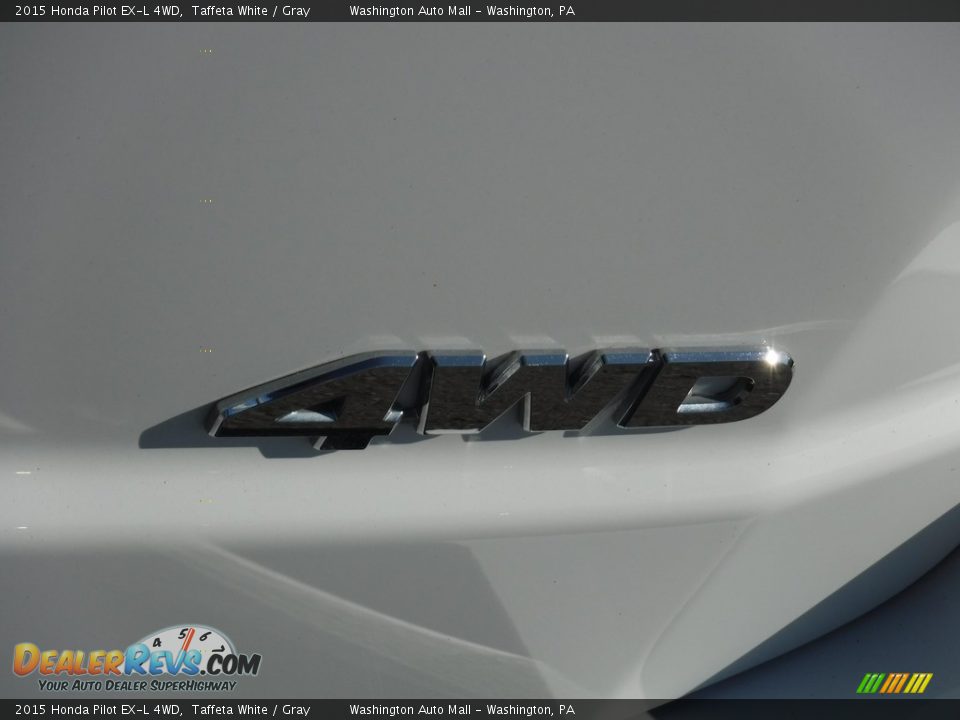 2015 Honda Pilot EX-L 4WD Taffeta White / Gray Photo #10