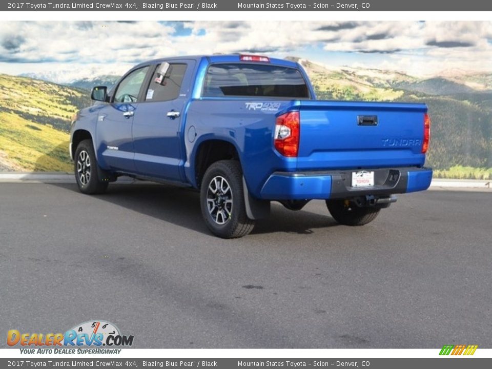 2017 Toyota Tundra Limited CrewMax 4x4 Blazing Blue Pearl / Black Photo #3