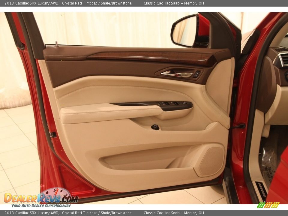2013 Cadillac SRX Luxury AWD Crystal Red Tintcoat / Shale/Brownstone Photo #4