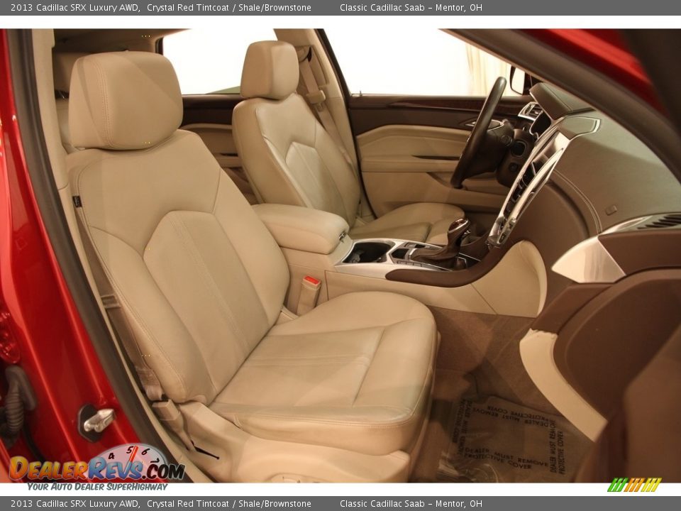 2013 Cadillac SRX Luxury AWD Crystal Red Tintcoat / Shale/Brownstone Photo #13