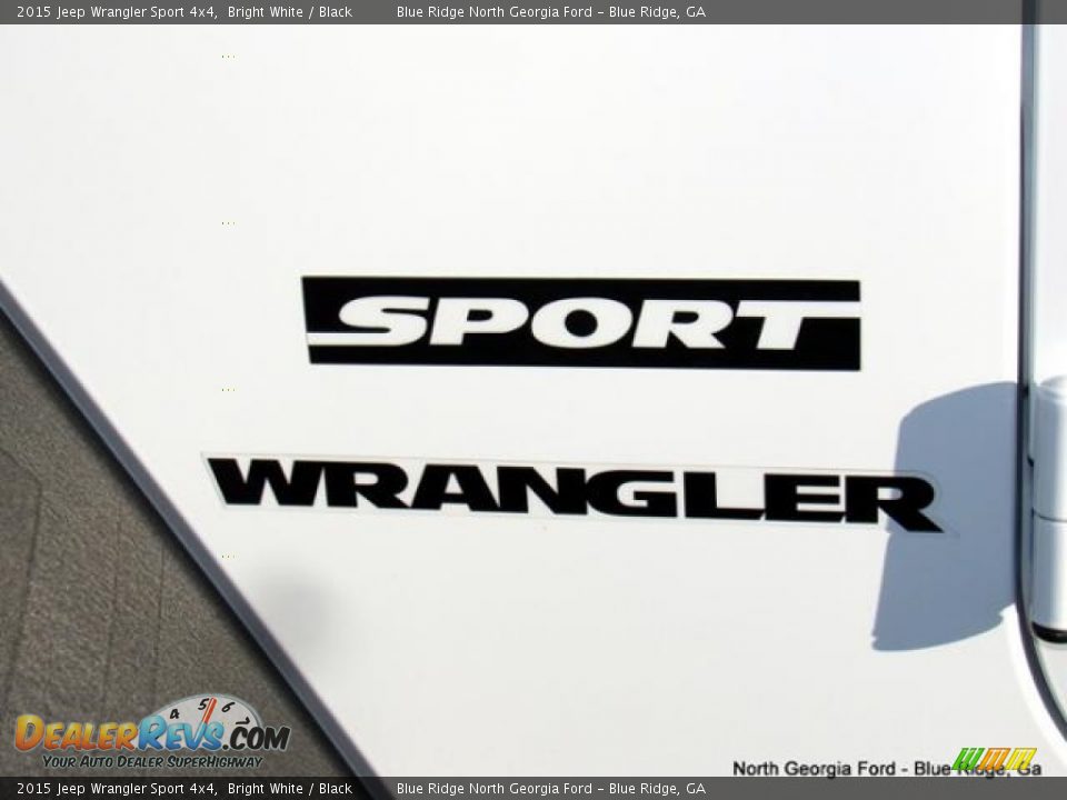 2015 Jeep Wrangler Sport 4x4 Bright White / Black Photo #30