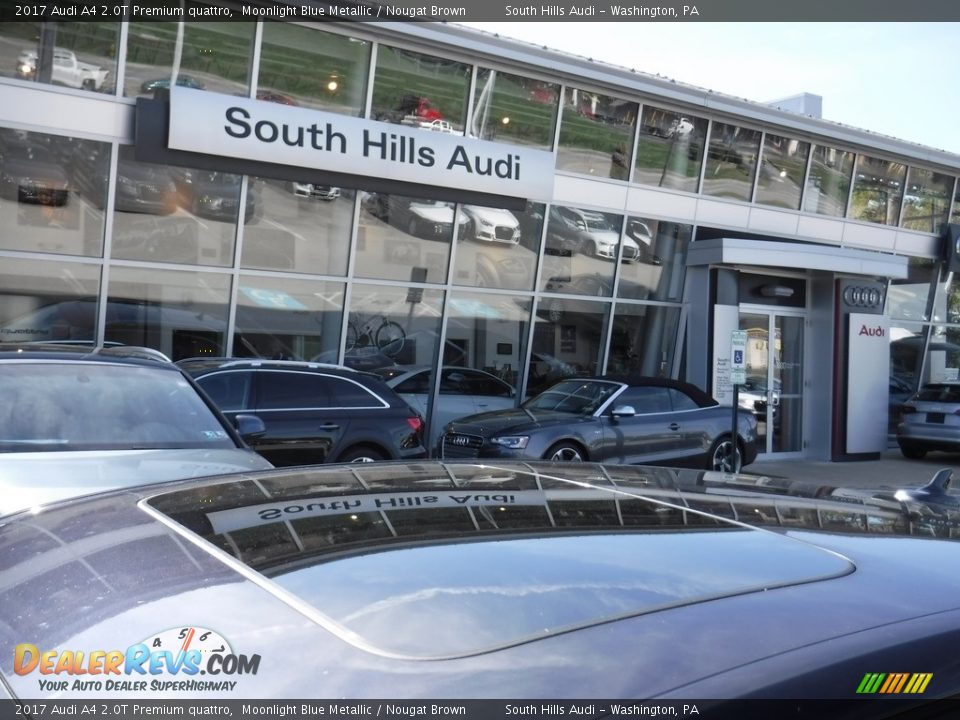 2017 Audi A4 2.0T Premium quattro Moonlight Blue Metallic / Nougat Brown Photo #3