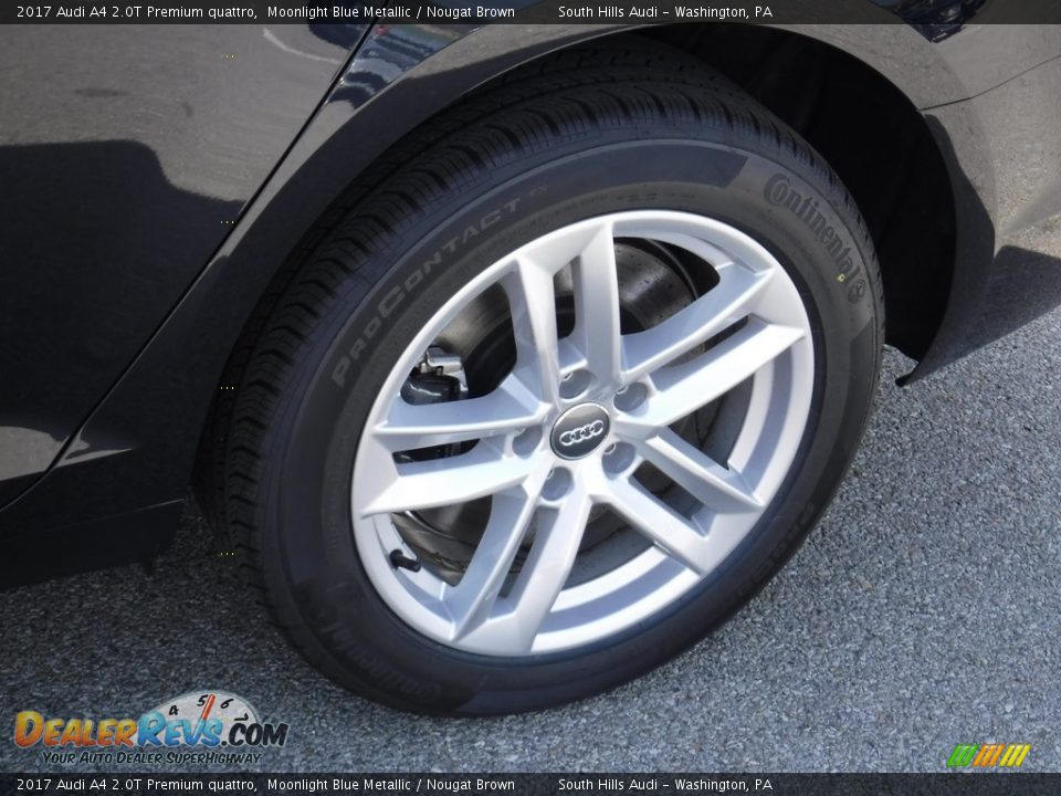 2017 Audi A4 2.0T Premium quattro Moonlight Blue Metallic / Nougat Brown Photo #4