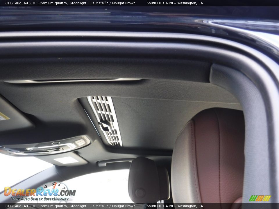 2017 Audi A4 2.0T Premium quattro Moonlight Blue Metallic / Nougat Brown Photo #17