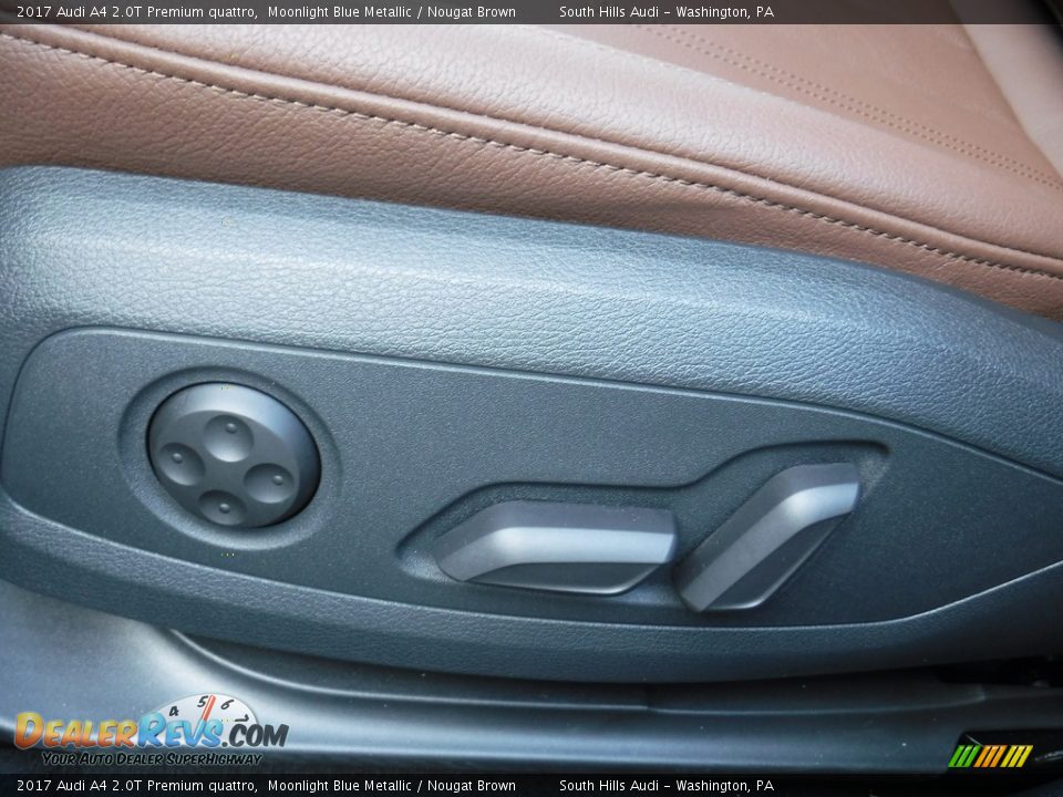 2017 Audi A4 2.0T Premium quattro Moonlight Blue Metallic / Nougat Brown Photo #21