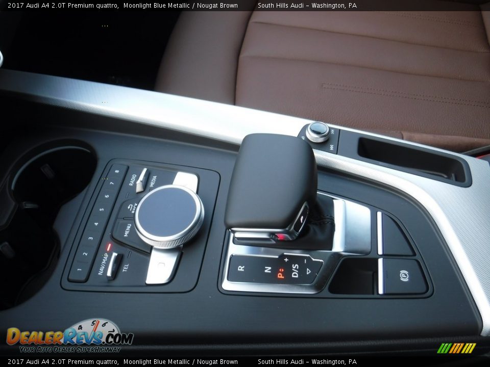 2017 Audi A4 2.0T Premium quattro Moonlight Blue Metallic / Nougat Brown Photo #22