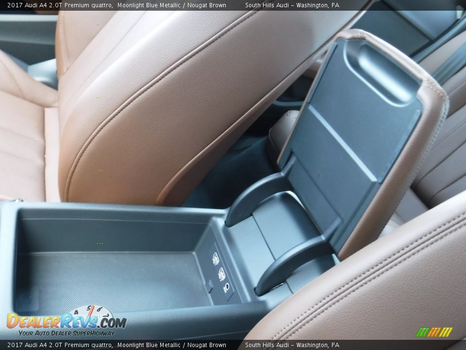 2017 Audi A4 2.0T Premium quattro Moonlight Blue Metallic / Nougat Brown Photo #23