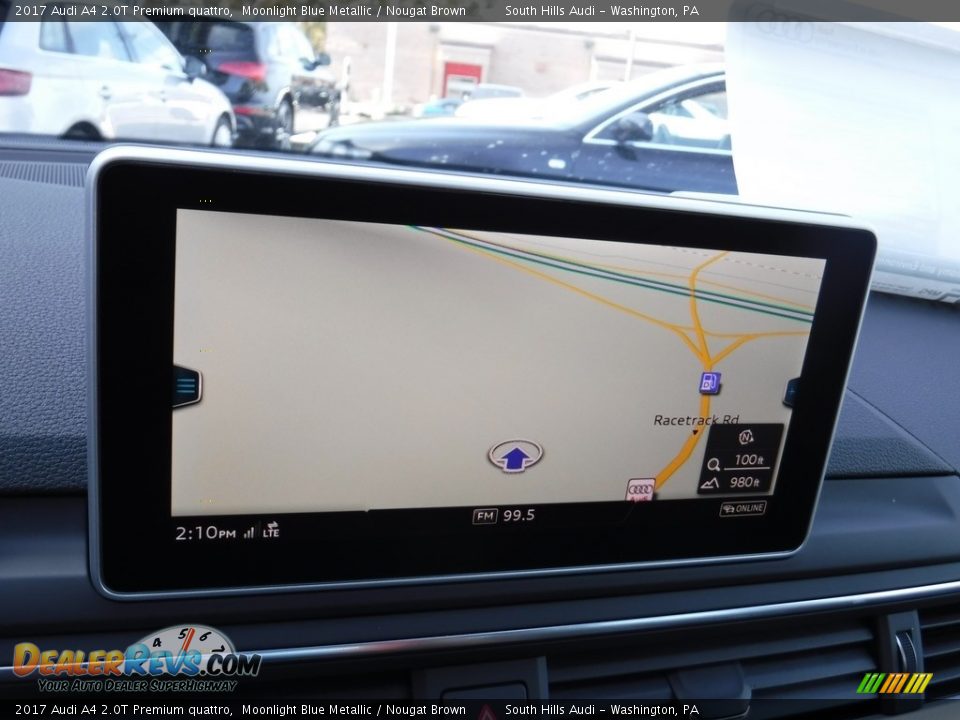 2017 Audi A4 2.0T Premium quattro Moonlight Blue Metallic / Nougat Brown Photo #24