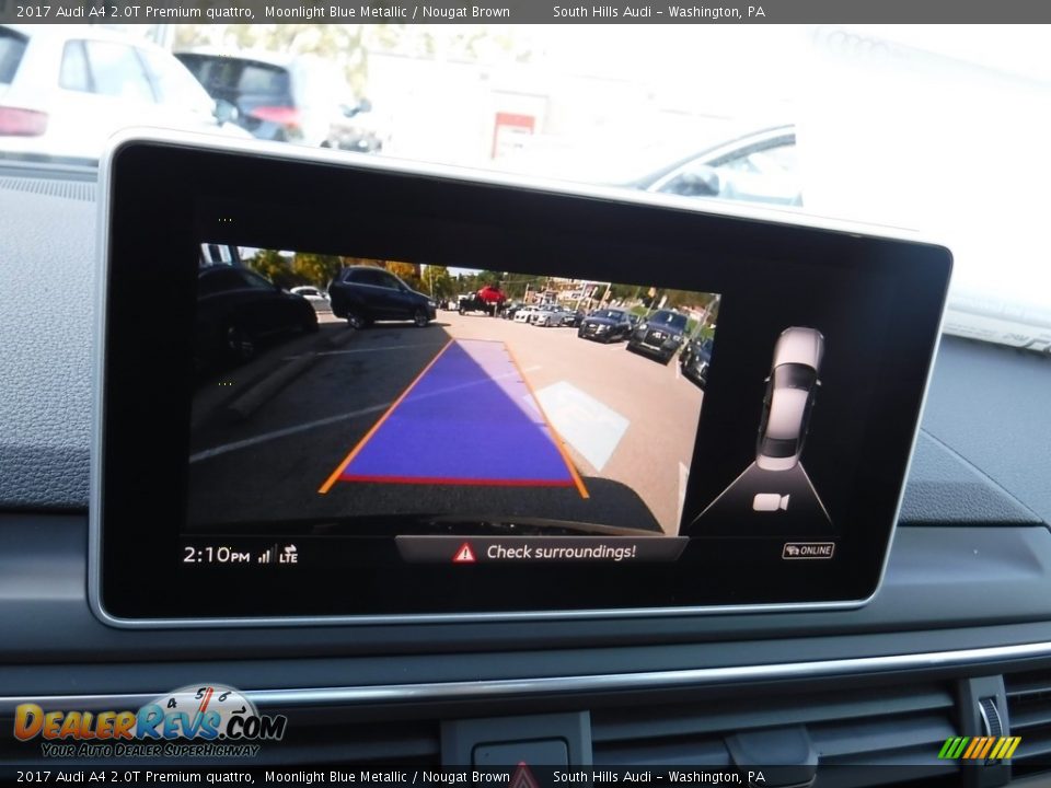 2017 Audi A4 2.0T Premium quattro Moonlight Blue Metallic / Nougat Brown Photo #25