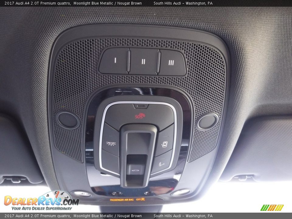 2017 Audi A4 2.0T Premium quattro Moonlight Blue Metallic / Nougat Brown Photo #26