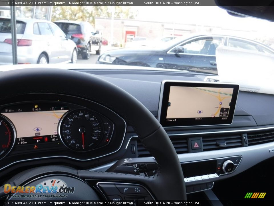 2017 Audi A4 2.0T Premium quattro Moonlight Blue Metallic / Nougat Brown Photo #30
