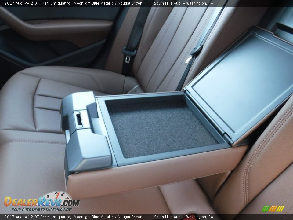 2017 Audi A4 2.0T Premium quattro Moonlight Blue Metallic / Nougat Brown Photo #32