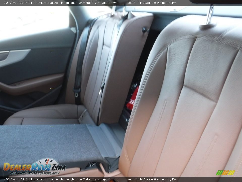 2017 Audi A4 2.0T Premium quattro Moonlight Blue Metallic / Nougat Brown Photo #33