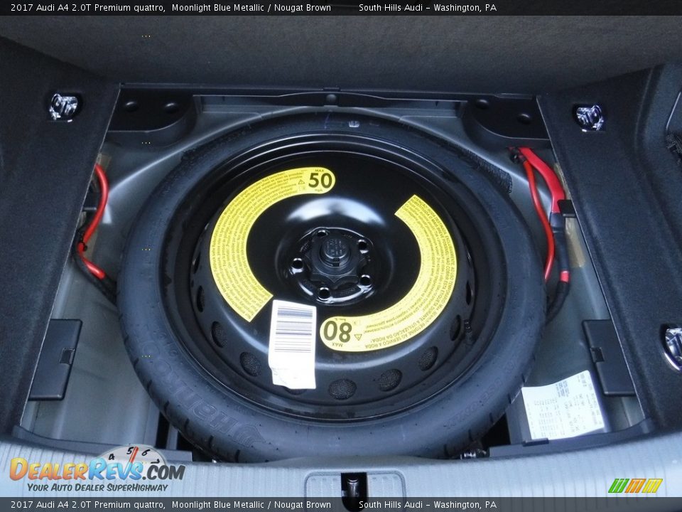2017 Audi A4 2.0T Premium quattro Moonlight Blue Metallic / Nougat Brown Photo #35