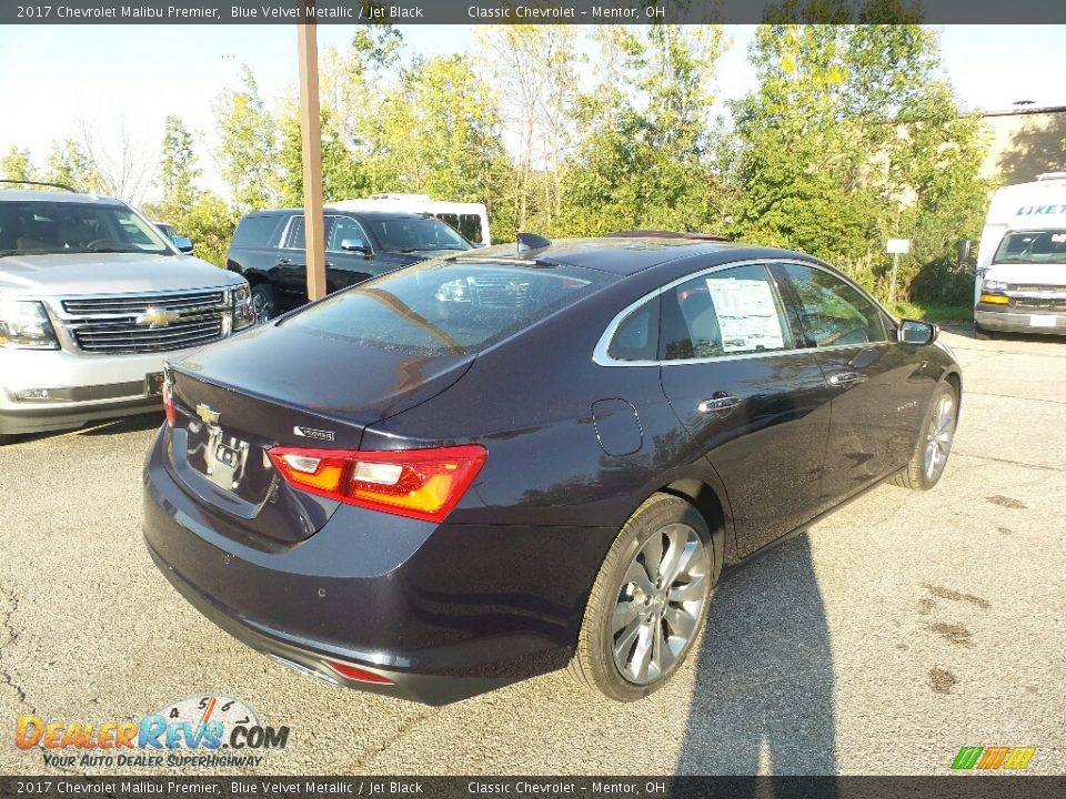 2017 Chevrolet Malibu Premier Blue Velvet Metallic / Jet Black Photo #5