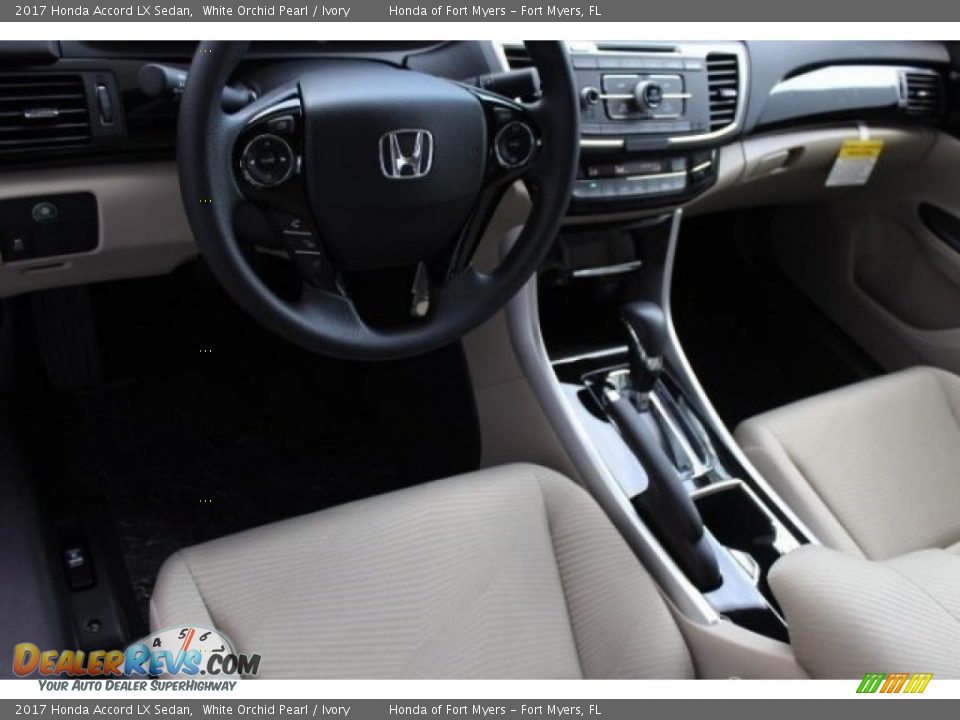 2017 Honda Accord LX Sedan White Orchid Pearl / Ivory Photo #11