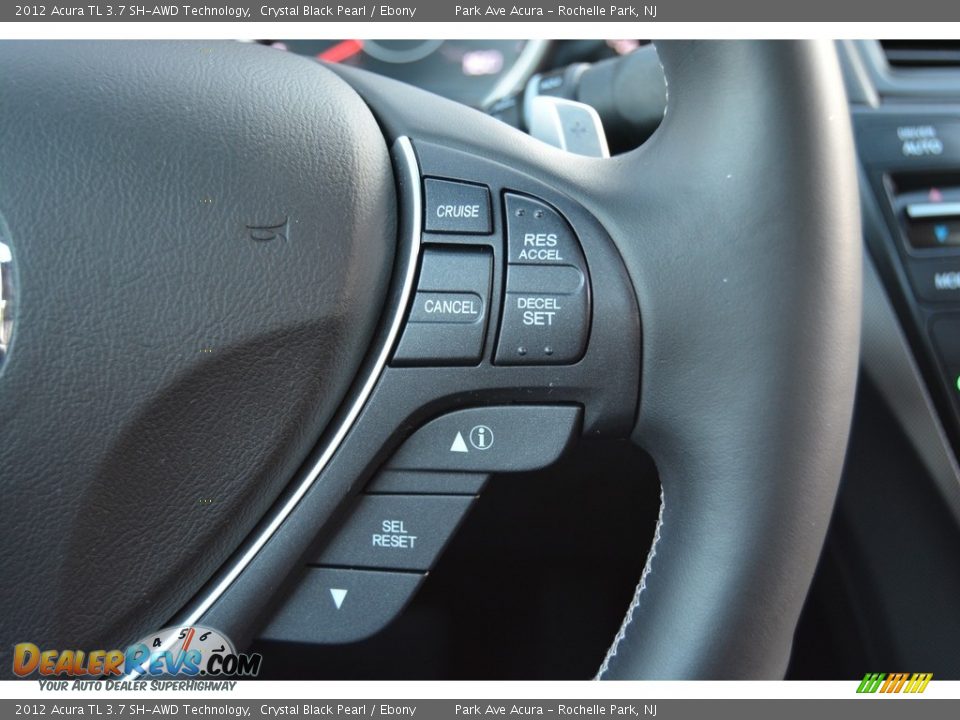 2012 Acura TL 3.7 SH-AWD Technology Crystal Black Pearl / Ebony Photo #19