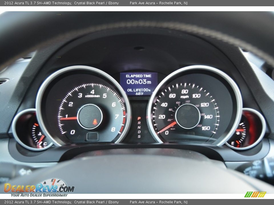 2012 Acura TL 3.7 SH-AWD Technology Crystal Black Pearl / Ebony Photo #20