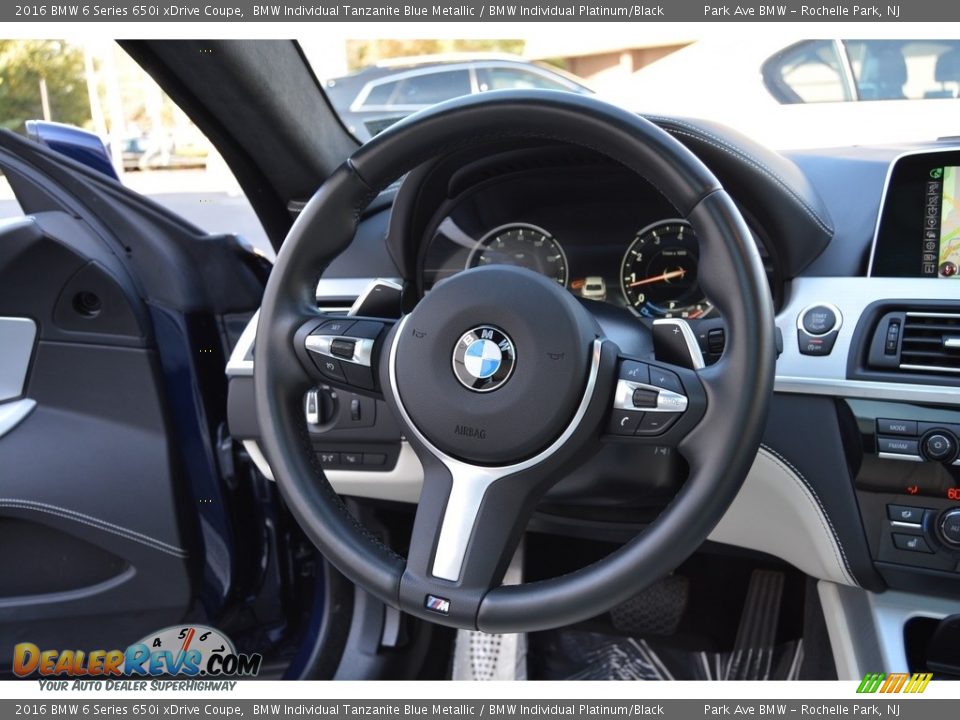 2016 BMW 6 Series 650i xDrive Coupe Steering Wheel Photo #18