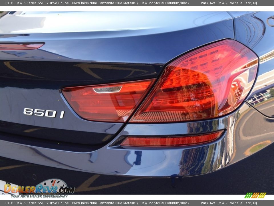 2016 BMW 6 Series 650i xDrive Coupe BMW Individual Tanzanite Blue Metallic / BMW Individual Platinum/Black Photo #23