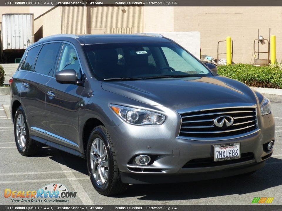 2015 Infiniti QX60 3.5 AWD Graphite Shadow / Graphite Photo #1