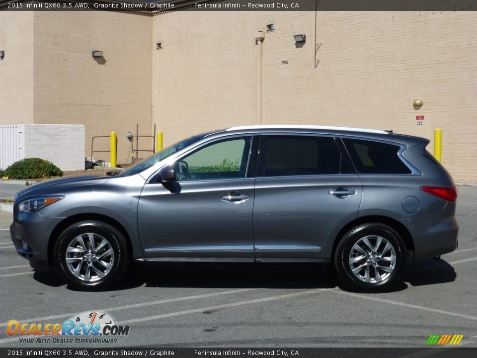 2015 Infiniti QX60 3.5 AWD Graphite Shadow / Graphite Photo #3