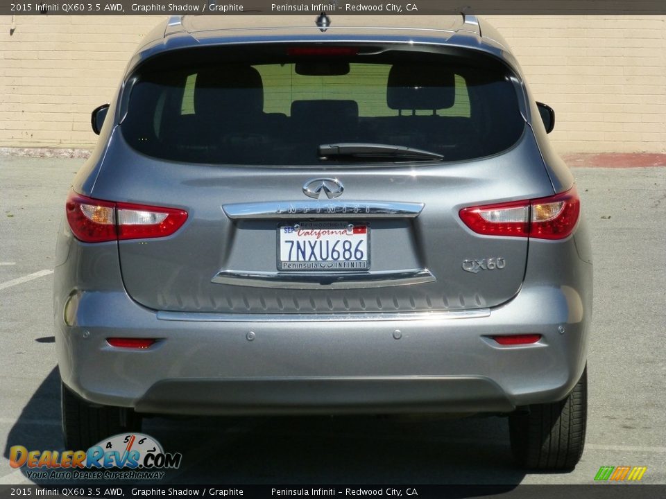 2015 Infiniti QX60 3.5 AWD Graphite Shadow / Graphite Photo #4