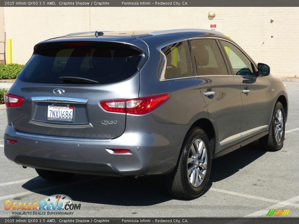 2015 Infiniti QX60 3.5 AWD Graphite Shadow / Graphite Photo #5