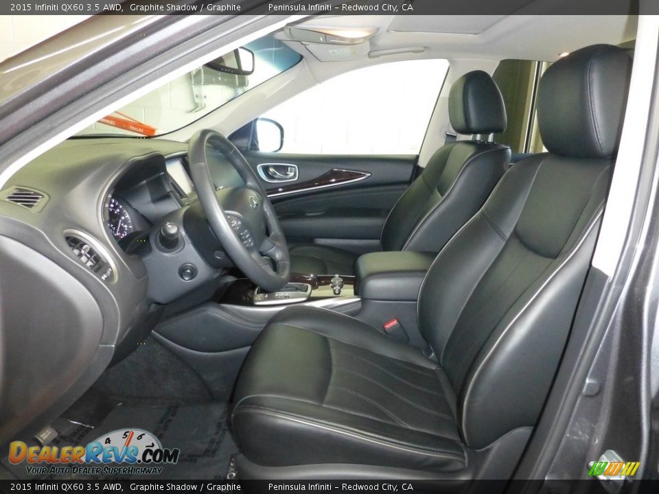 2015 Infiniti QX60 3.5 AWD Graphite Shadow / Graphite Photo #6