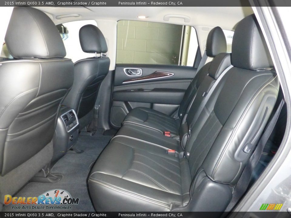2015 Infiniti QX60 3.5 AWD Graphite Shadow / Graphite Photo #7