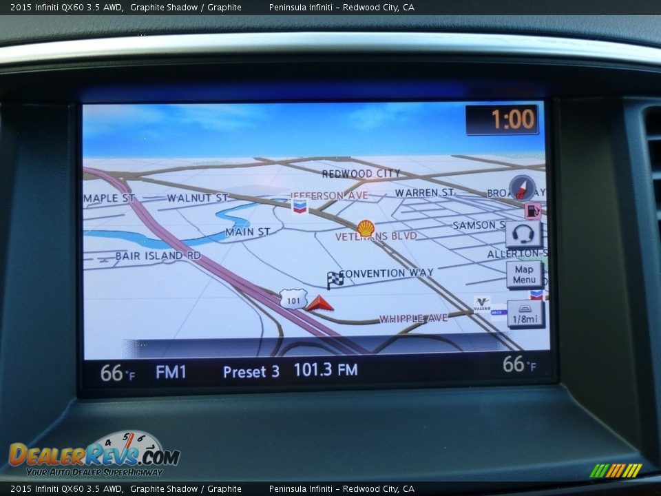 2015 Infiniti QX60 3.5 AWD Graphite Shadow / Graphite Photo #9
