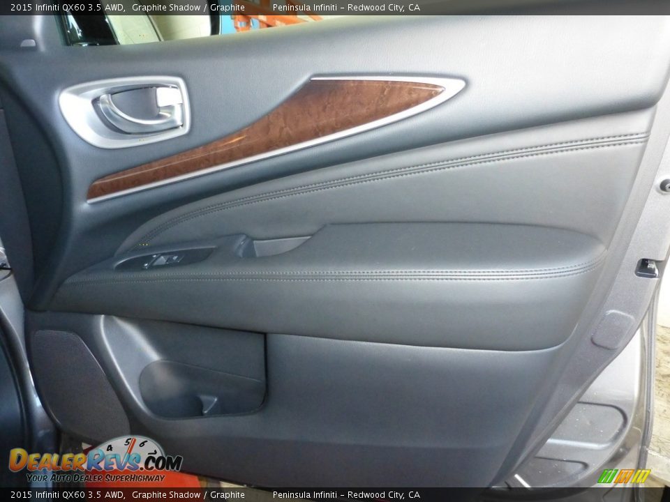 2015 Infiniti QX60 3.5 AWD Graphite Shadow / Graphite Photo #11