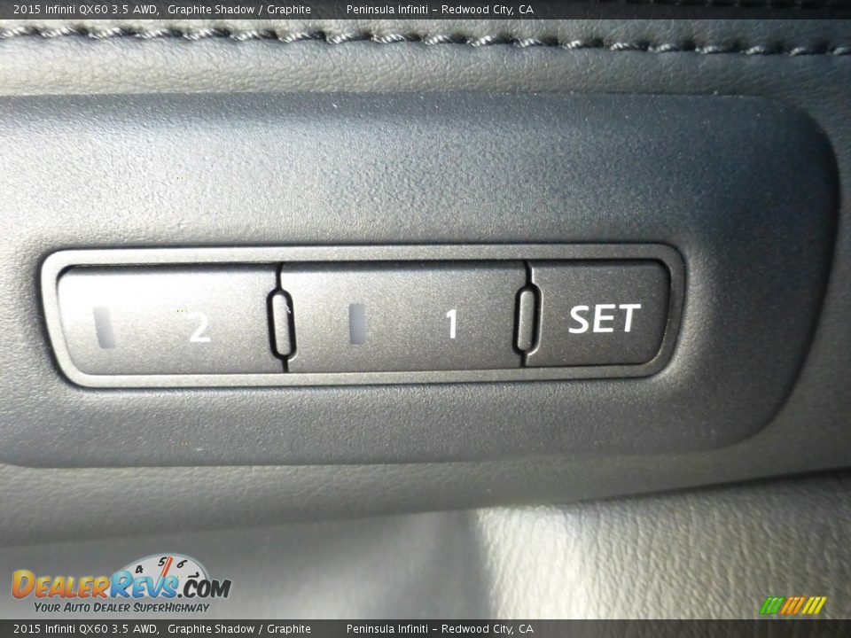 2015 Infiniti QX60 3.5 AWD Graphite Shadow / Graphite Photo #15