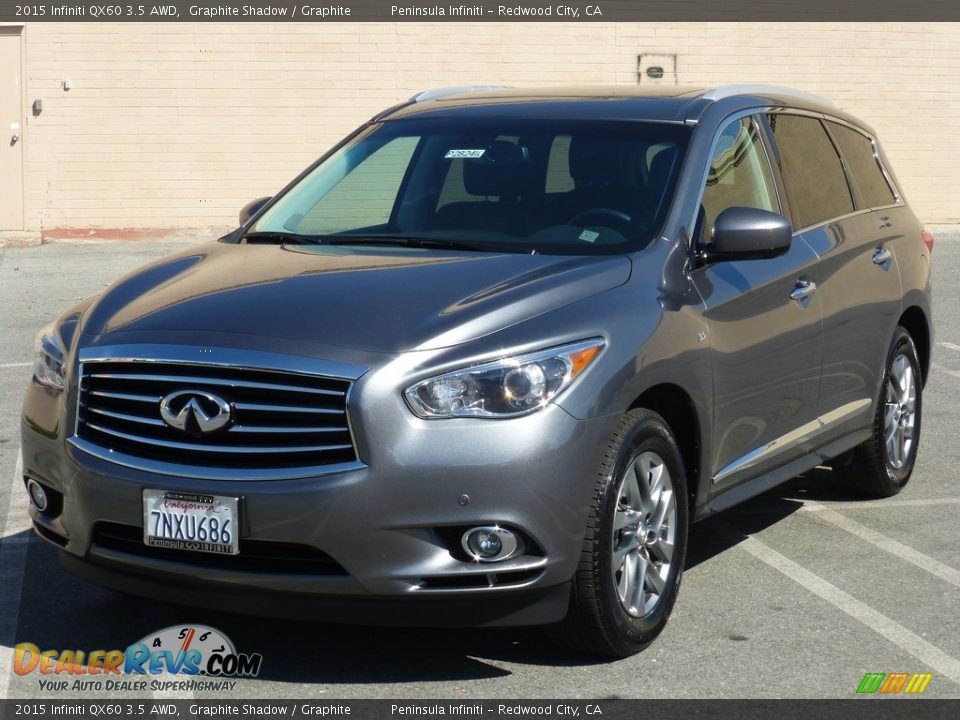 2015 Infiniti QX60 3.5 AWD Graphite Shadow / Graphite Photo #21