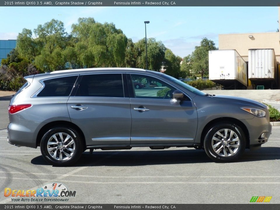 2015 Infiniti QX60 3.5 AWD Graphite Shadow / Graphite Photo #22
