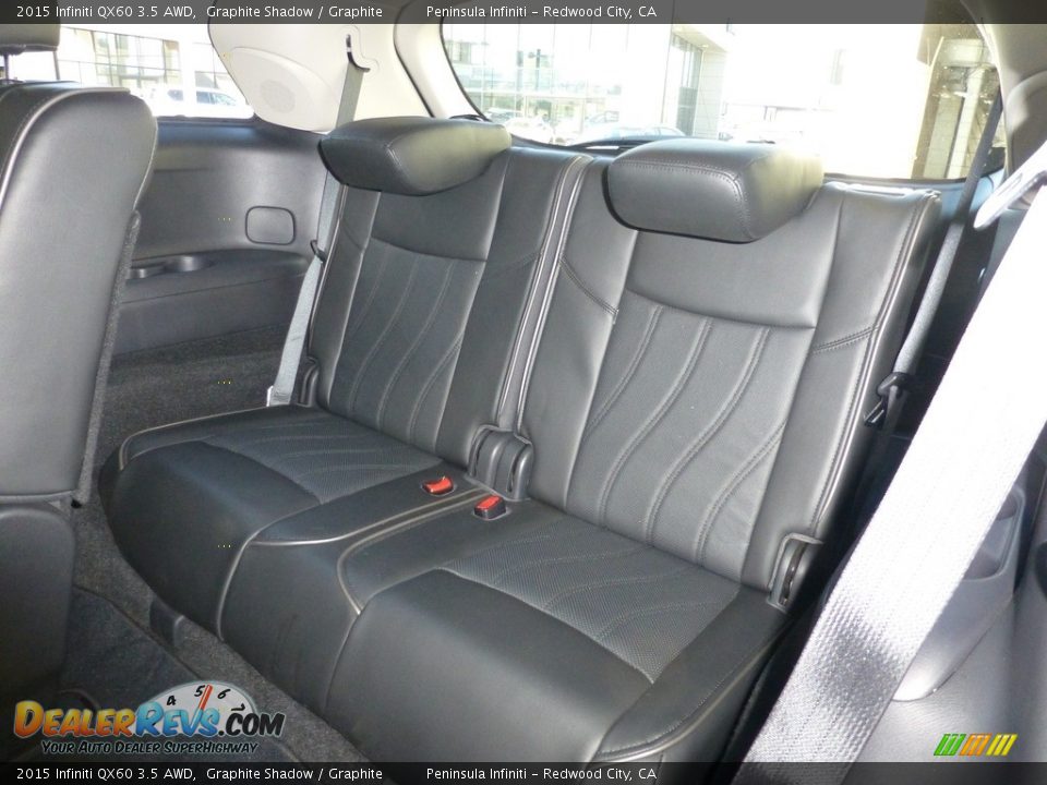 2015 Infiniti QX60 3.5 AWD Graphite Shadow / Graphite Photo #26