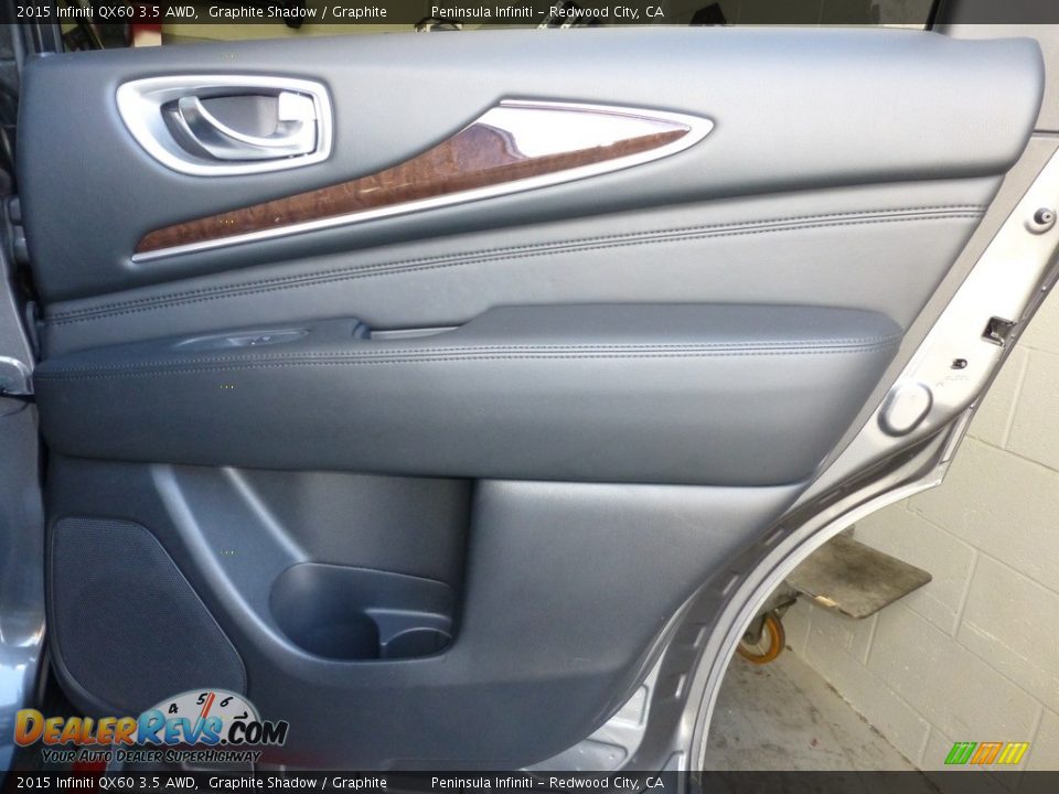 2015 Infiniti QX60 3.5 AWD Graphite Shadow / Graphite Photo #28